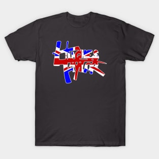 Hughes Taylor Union Jack Logo (Dark Shirts) T-Shirt